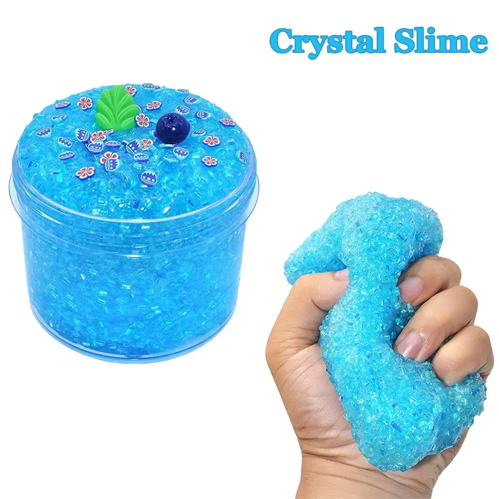 70ml Slime Kit Crystal Slime Super Soft Crunchy Non-Sticky Clear Butter Party Favors Stress Relief for Girls Boys