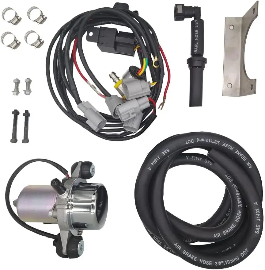 

Brake Booster Vacuum kit - "Plug and Play" w/installation kit,Quiet high-performance 18'' to 25'' vacu