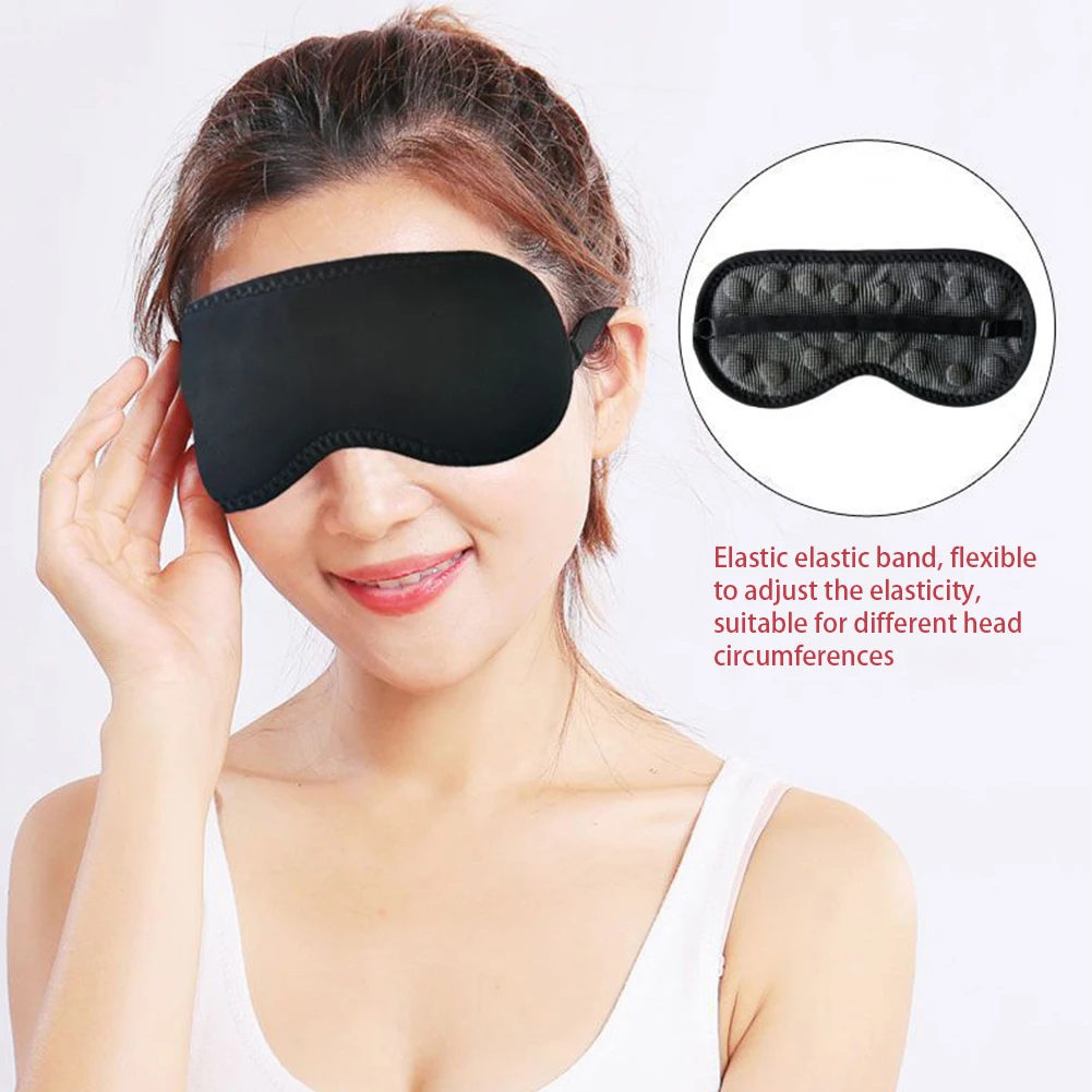 Sleepping Eye Mask Soft Flannel Magnetic Therapy Eye Care Eye Blindfold Cover Shade for Travel Rest Sleep 5