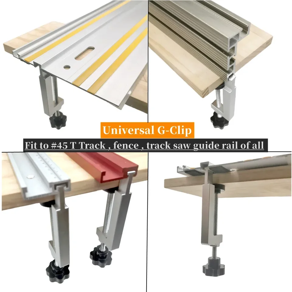 2 stuks MFT-bevestigingsklemmen, snelhoudklem, verstelbare, snelle, vaste klem, tafelblad