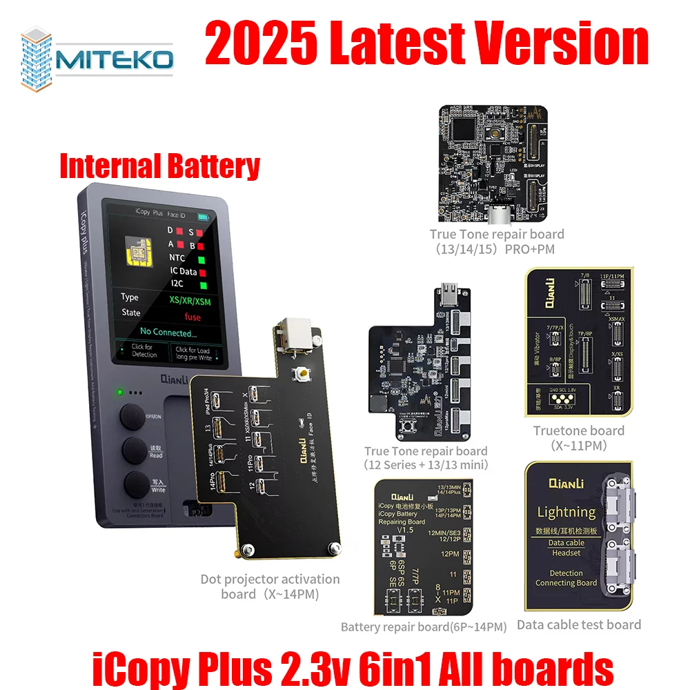Qianli icopy Plus 2.3 모든 모델에 대한 트루 톤 및 배터리 프로그래..