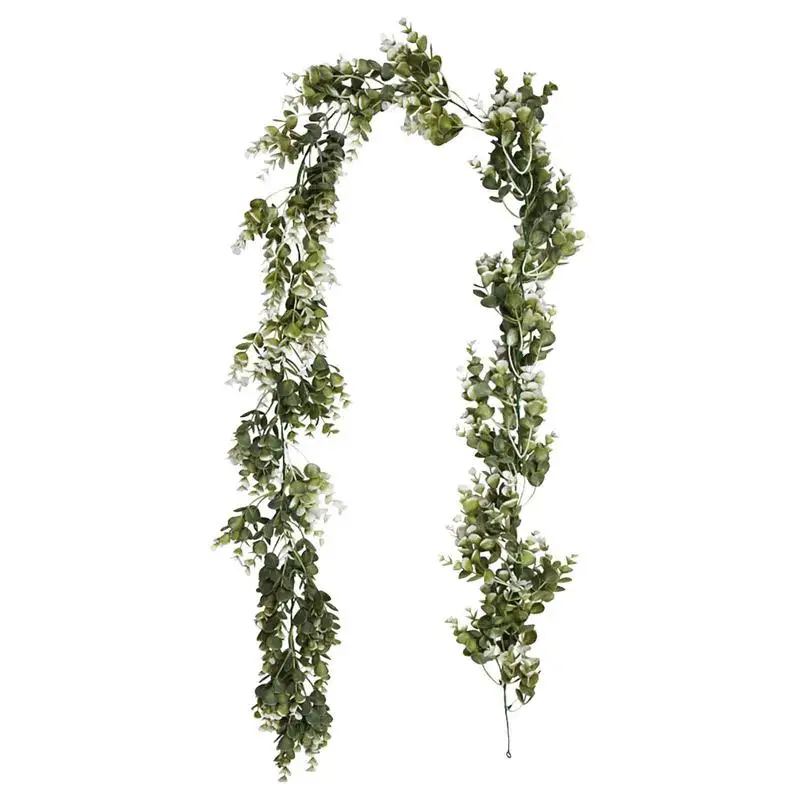 

Faux Greenery Garland Fake Greenery Artificial Vines Faux Leaves For Room Decor 5.9 Feet For Wedding Home Table Decor