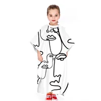 2024 new ultra-fine fiber cape bath towel cartoon print children's cape children can wear hooded bathrobes 5