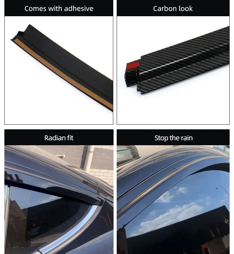 For Tesla Model 3 Y Window Rain Guards Deflectors Model3 2022 Exterior Modified Accessories Car Weather Shield For ModelY 2020 seat covers