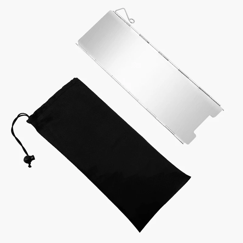 Description Picture 4 of itemFoldable Gas Stove Windshield Outdoor Camping Cooking Burner Windproof Screen Aluminium Wind Shield Deflector Picnic Furnance