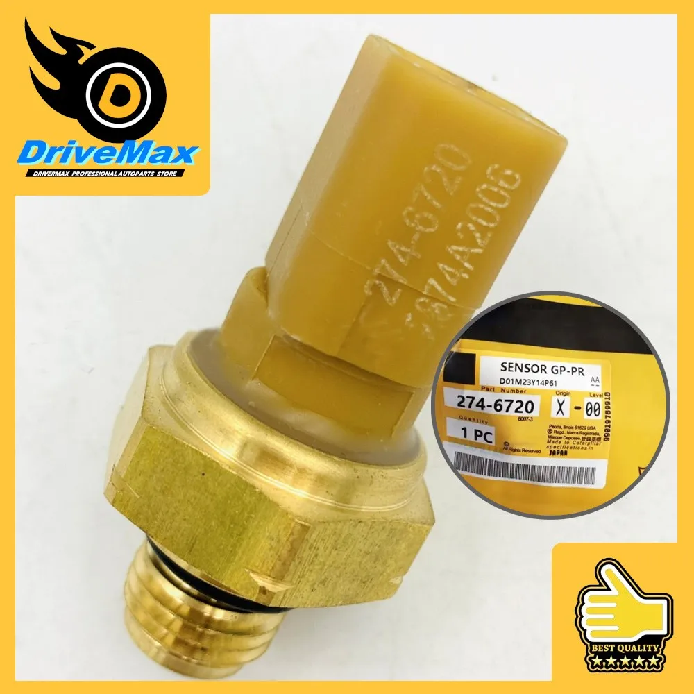 Датчик давления топливного масла OEM 274-6720 Catt для гусеничного экскаватора 312D 315C 320D 323D M313C M316C Backhoee 2746720