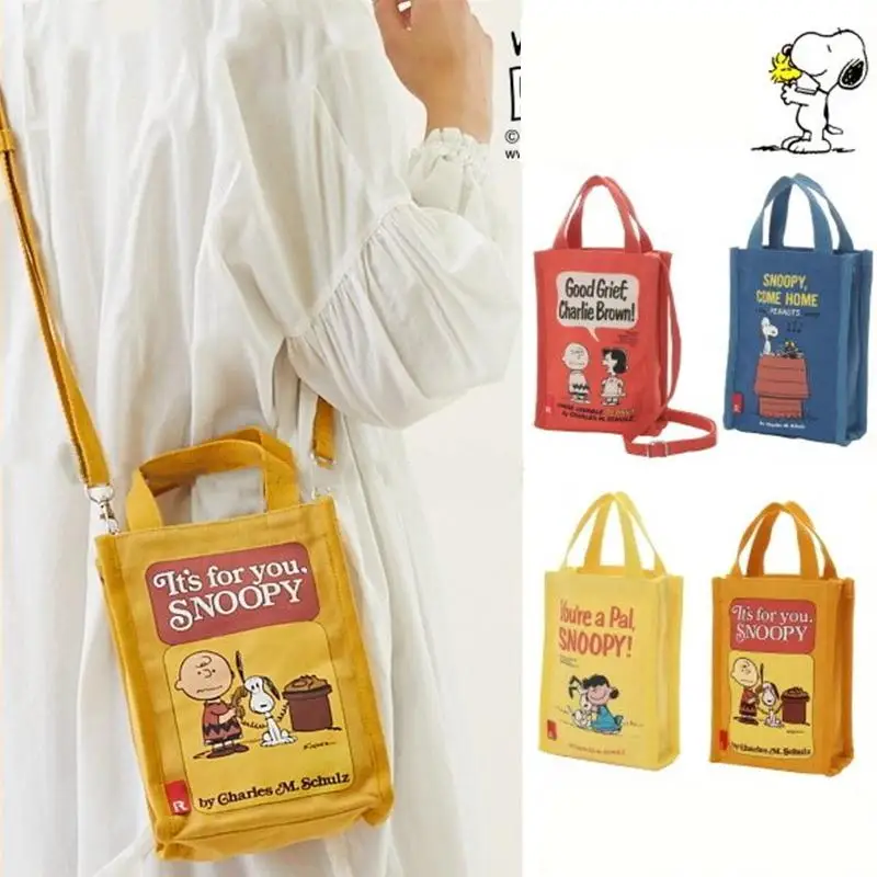 

Kawaii Handbag Snoopyed Cute Student Handbag Children's Hand Bag Stationery Bag Storage Bag Crossbody Large Capacity Storage Bag