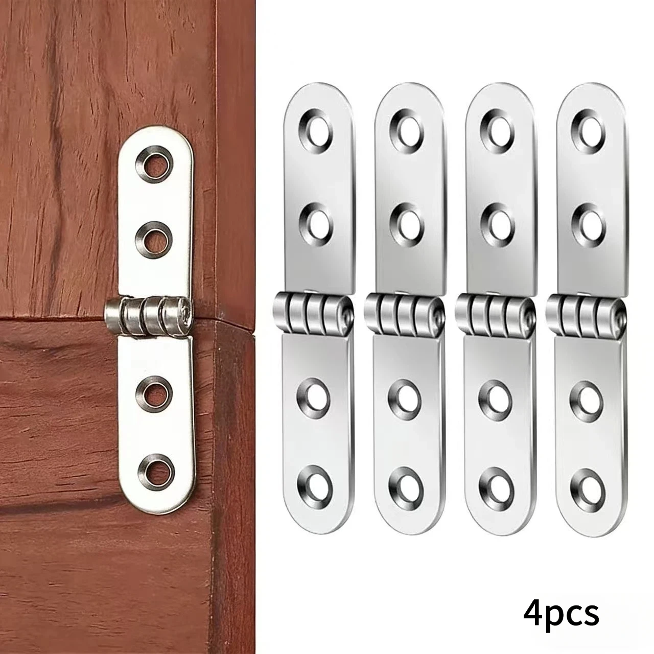 Foldable 180-Degree Flip Top Hinge Set for Furniture and Cabinetry