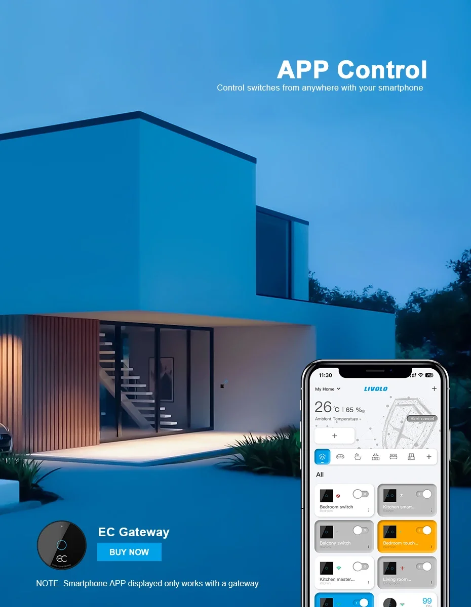 Smart Home Gateway Hub for Wireless Control