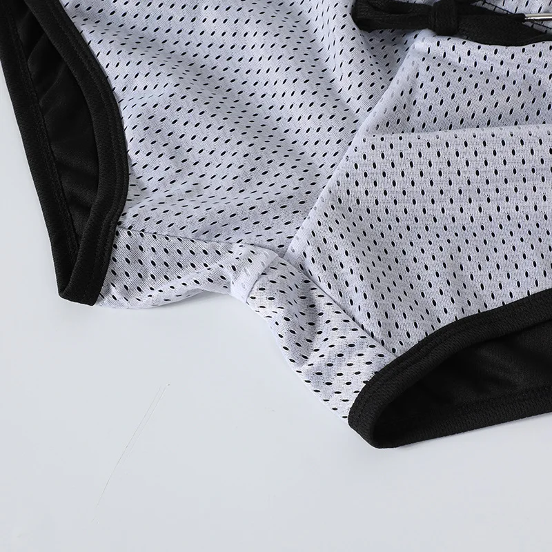 Brand Designer Men's Mesh Beathable Home Flat Pants Boxer Underwear Aro pants Breathable Pure Loose Fitting Underpants For Male 4