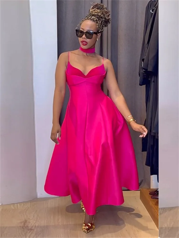 Wmstar Party Dresses Women Sexy Elegant V Neck Patchwork Sweet Slip Black Evening Dress Woman Wholesale Dropshipping New Style