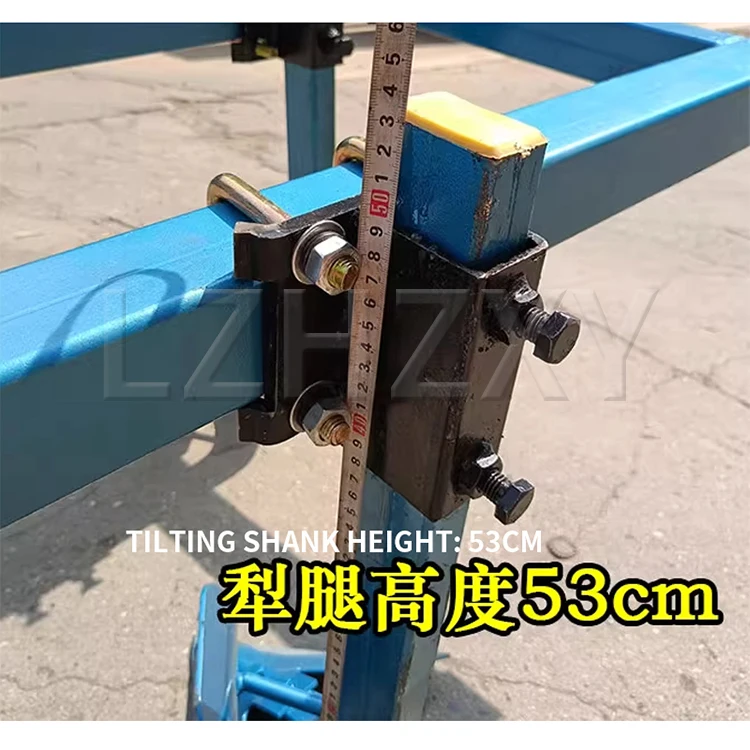 New row tillage plow four-wheeled vehicle with row tillage weeder corn vegetable