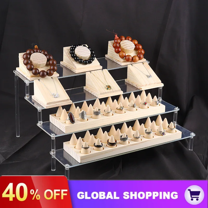 Acrylic Jewelry Display Rack Bracelet Ladder Rack Display Home Doll Storage Watch Bracelet Bracelet Jewelry Rack creative earrings storage shelf transparent acrylic jewelry display holder bracelet necklace ear stud stand home organizer