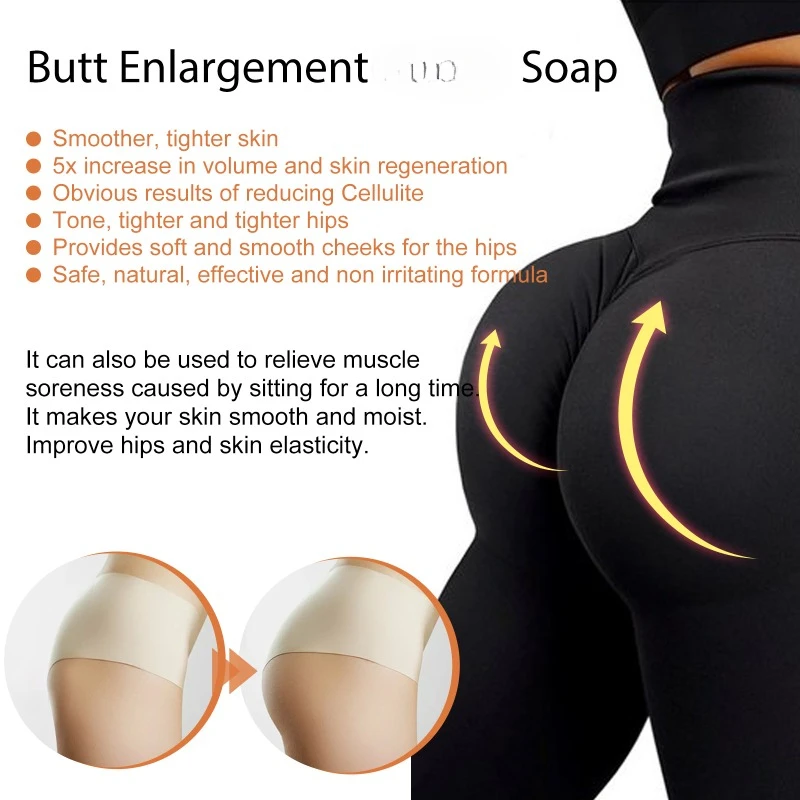 Body Whitening Soap Hand Soap Turmeric Soap Kojic Acid Soap Sulfur Soap Sea Salt Soap Buttock Enlargement Soap Butt hip Lift Up Firming cleaning soap slimming Hip Growth Tighten Shaping Sexy Body Care For Women