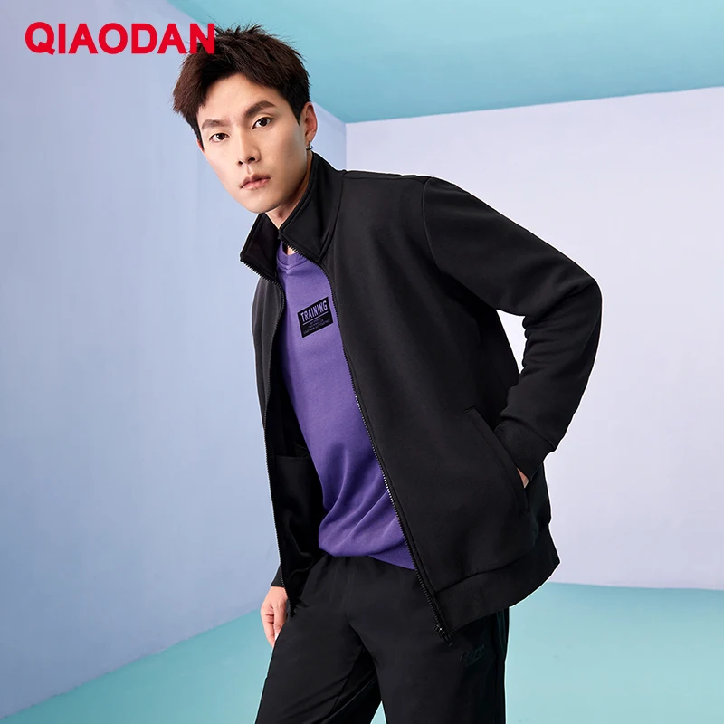 QIAODAN 남성 카디건 재킷 2026 봄 고품질 스포츠웨어 러닝 긴 소매 겉옷 편안한 의류 XWD33203369