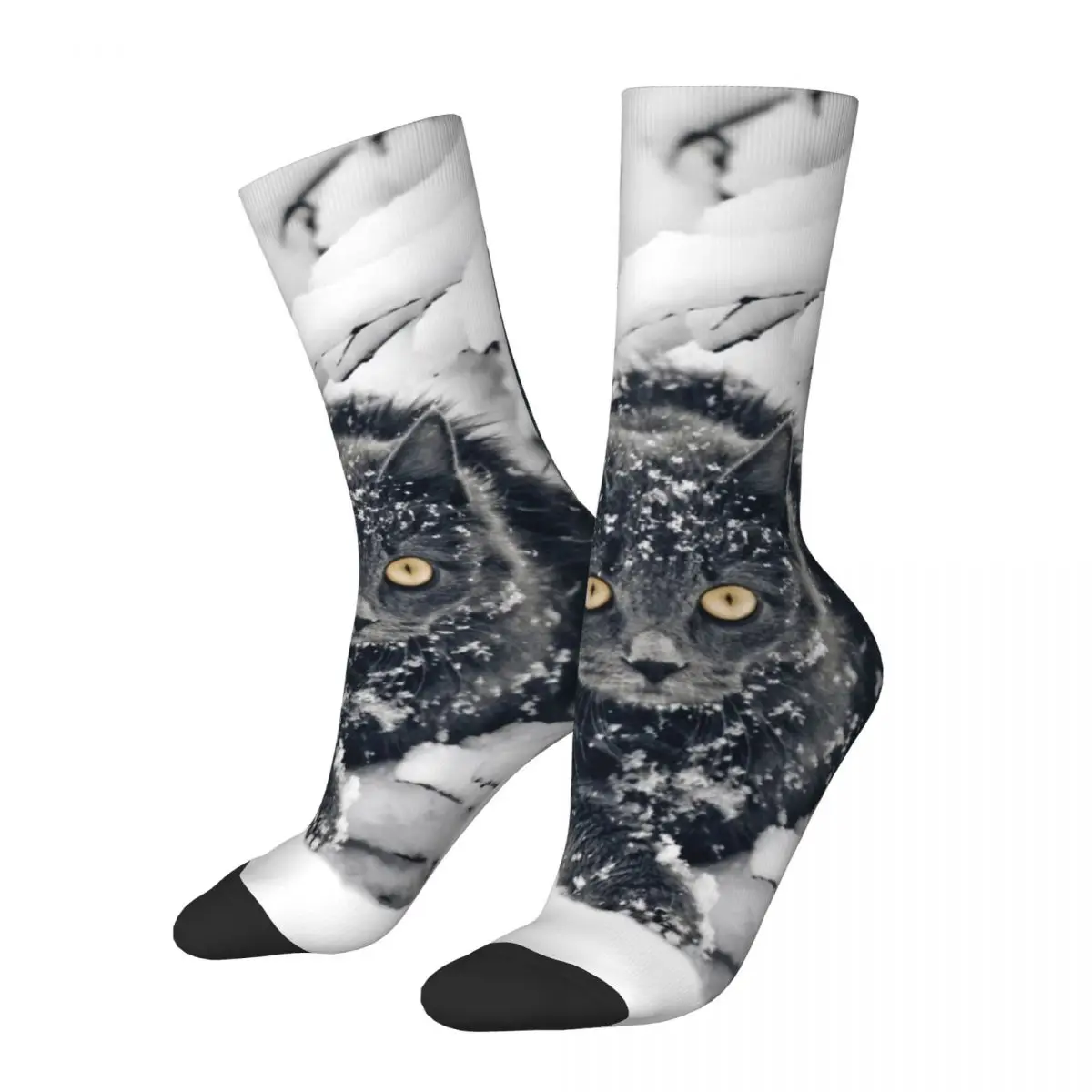 

New Male Men Socks Harajuku Cute Black Cat Sock Animal Pet High Quality Women Socks Spring Summer Autumn Winter