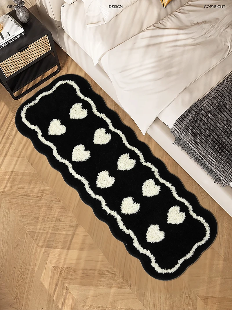 Cream Style Imitation Cashmere Carpet Bedroom Bed Blanket Advanced Home Decor Living Room Cloakroom Balcony Soft Mat