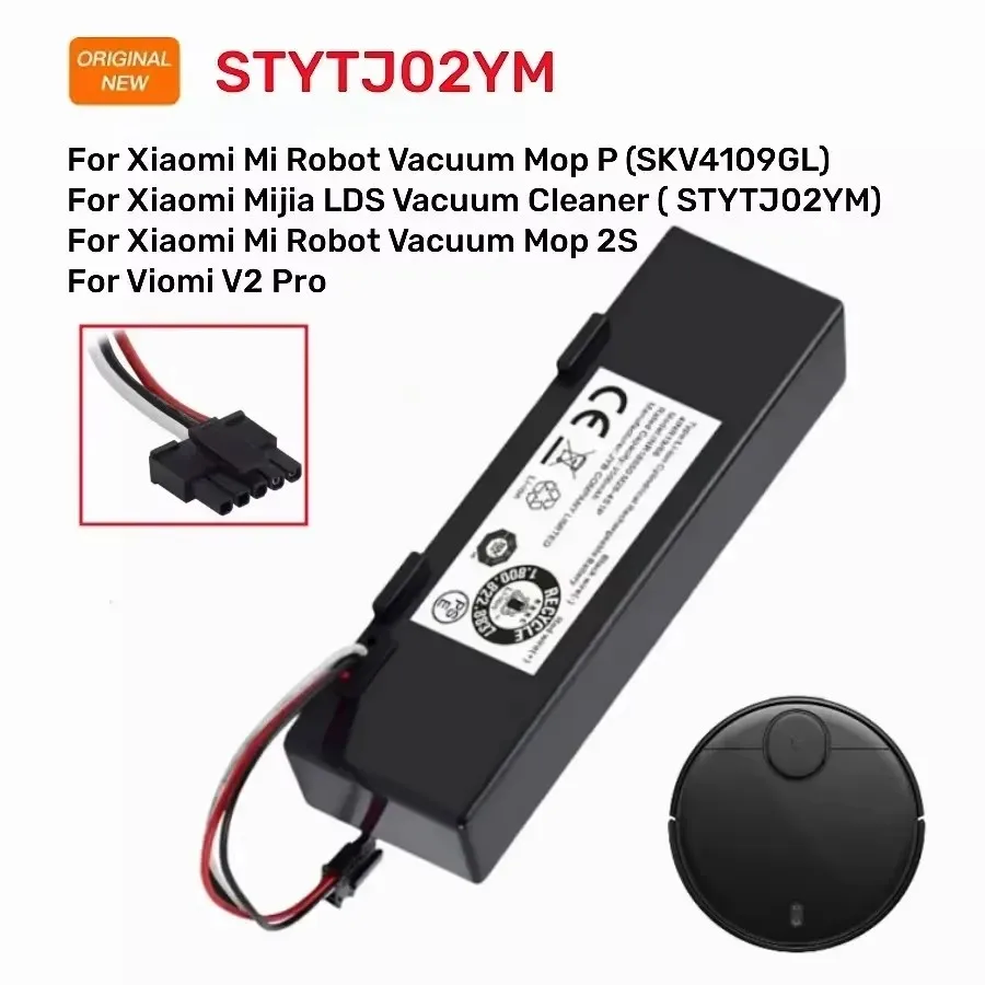 Battery Original 14.8V For Xiaomi Mijia LDS Vacuum Cleaner Mi Robot Vacuum-Mop P Mi Robot Vacuum-Mop 2S/Haier JX37 STYTJ02YM rechargeable battery,vacuum cleaner battery,battery replacement