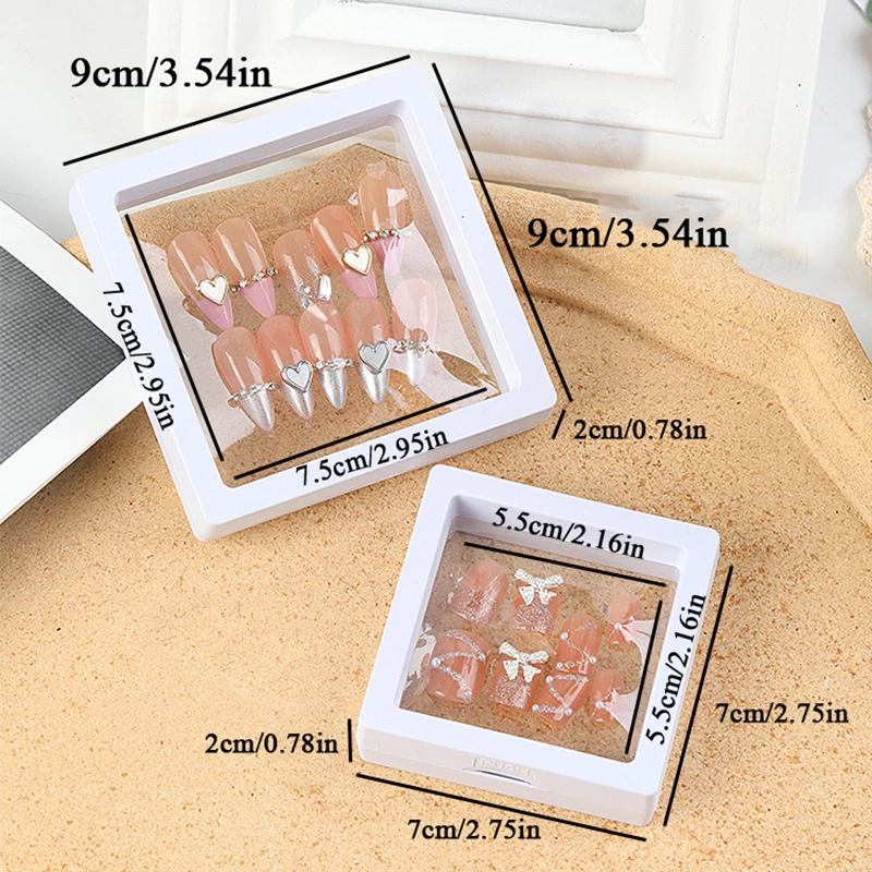 False Nail Tips Case Nail Art Display Stand Wearable Nail