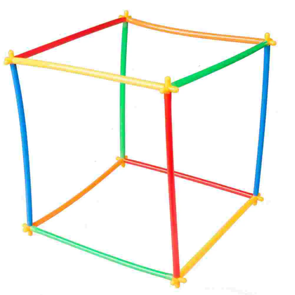204 Pcs Straw Assembling Blocks Childrens Toys Puzzle Drinking Kids Building Playing Children&rsquo;s