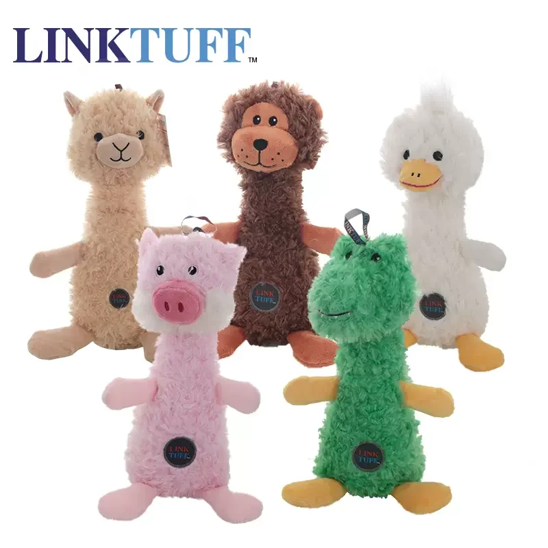 Link Tuff Plush Squeaky Dog Toy - Long Hair Accompany Series