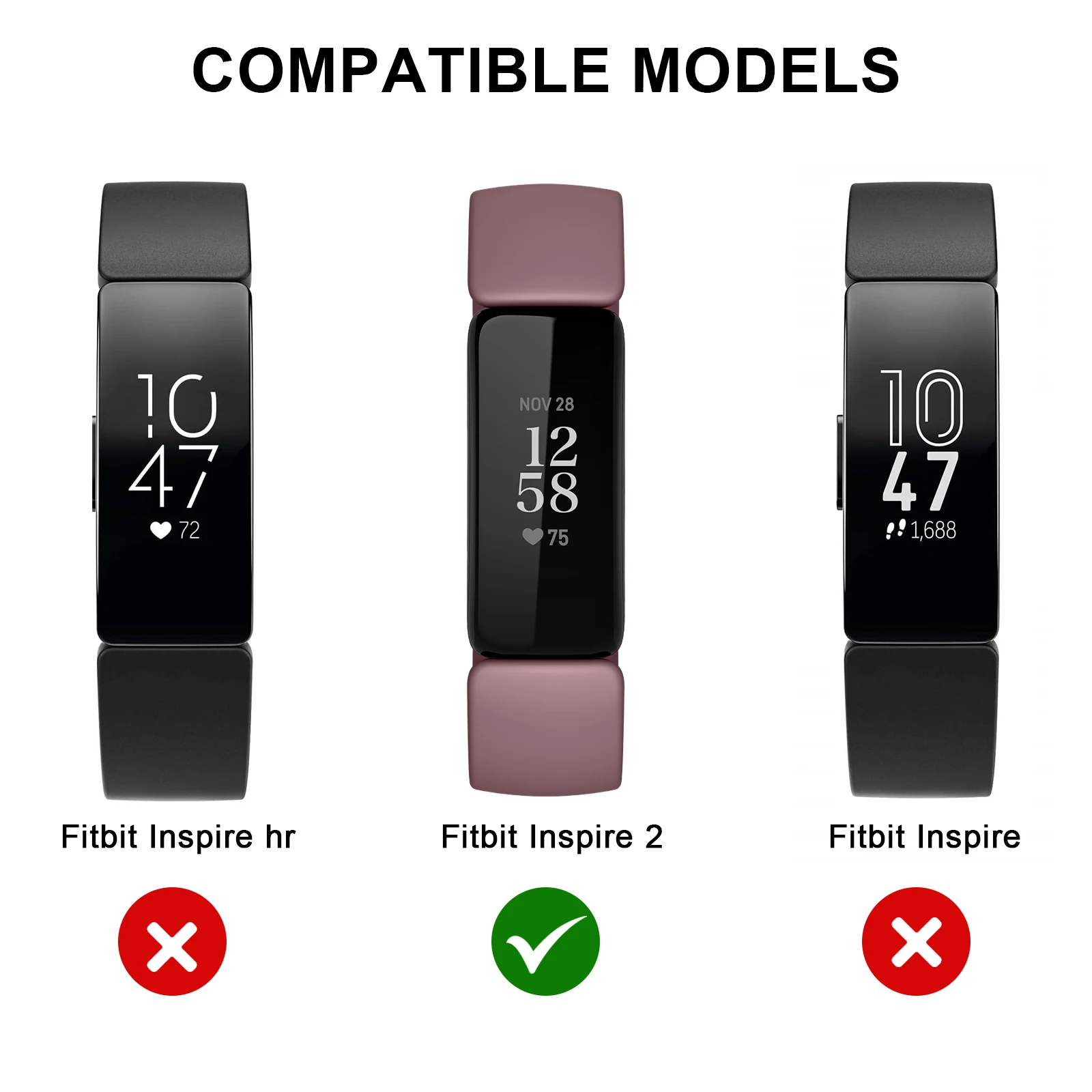 Replacement Wristbands Fitbit Inspire Watch Bands Replacement For
