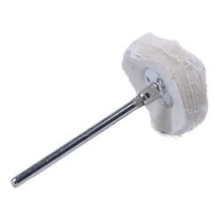 Roue de polissage en coton avec tige métallique, 21Mm de diamètre, 20 pièces 