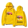 Autumn and Winter Men's Hooded Sweatshirt Racing McQueen Fun Printing Casual Fashion Long Sleeve Sweatshirt Fleece Warm Top 4