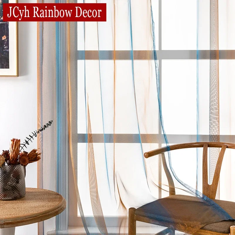Luxury Sheer Tulle Curtains For Living Room Hall Window Curtain For Bedroom Voile Kitchen Door Curtains Modern Home Decor Drapes