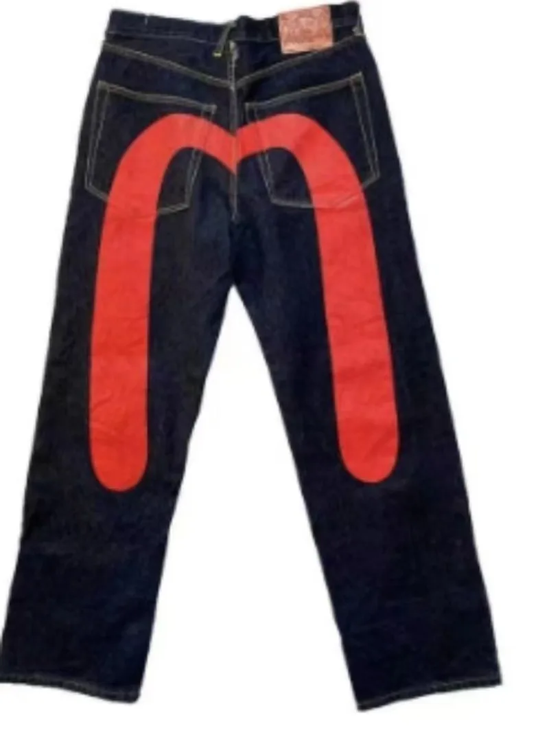 

Street Popular Vintage Washed Jeans Men Y2K New Harajuku Fashion Joker Straight Jeans Unisex Casual High Waist Wide Leg Jeans