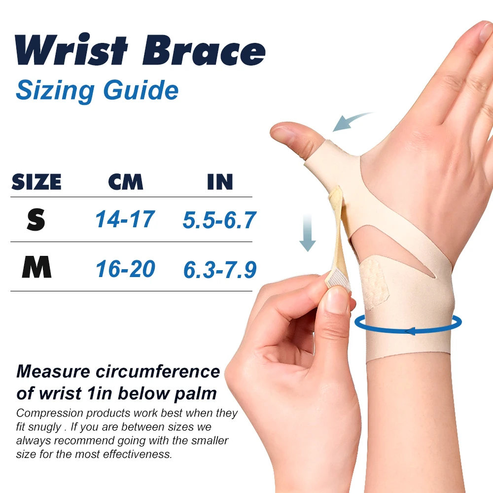 Wrist Thumb Support Brace Soft Elastic Thumb Compression Sleeve Protector Spica Splint Lightweight Wristband Gym Sports wrist brace wrist guard wrist support wrist support band thumb splint elastic bandage support