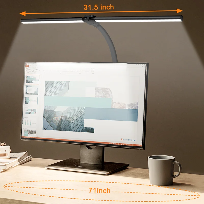 LED Double-head Desk Lamp 32 LED Lights Battery Operated Table Lamp with  USB Charging Eye Protection Lights for Home Office - AliExpress