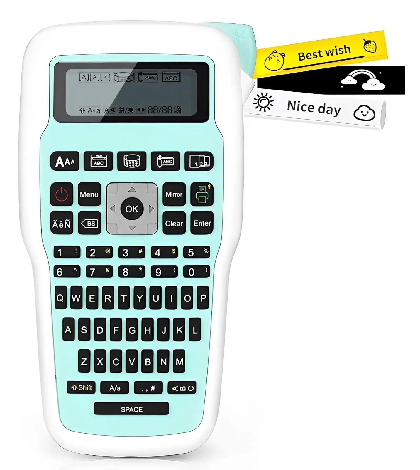 

E1000 Pro Label Machine Industrial Label Maker Handheld Machine with QWERTY Keyboard Labeller for Industrial Labeling Jobs