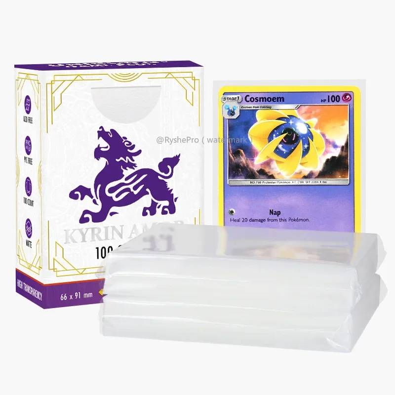 Kartenhüllen in Standardgröße Premium Perfect Exact Fit Innenkartenhüllen mit Pokemon-Karten für TCG MTG-Sportkarten ﻿ – Detail 17
