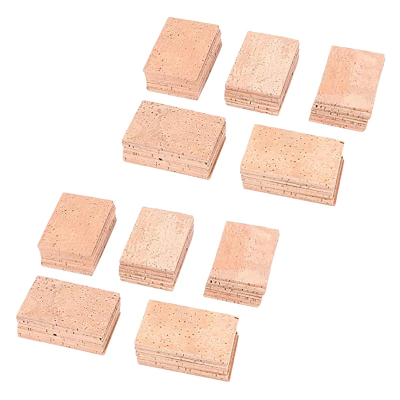 100Pcs Saxophone Neck Cork Sheet 2Mm Soprano Tenor Alto Saxophone Clarinet Joint Natural Neck Cork Sheet Natural Kit saxophone accessories,cork sheet