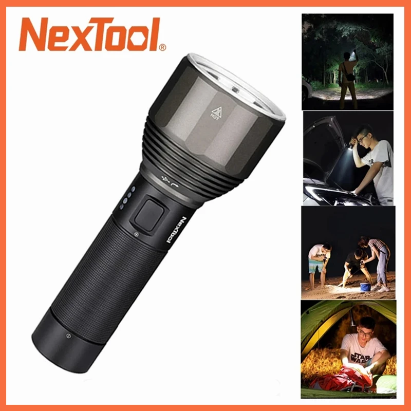 

XIAOMI Nextool 2000LM Type-C Rechargeable Flashlight 5 Modes IPX7 Waterproof LED Light Seaching Torch For Camping Outdoor Tool