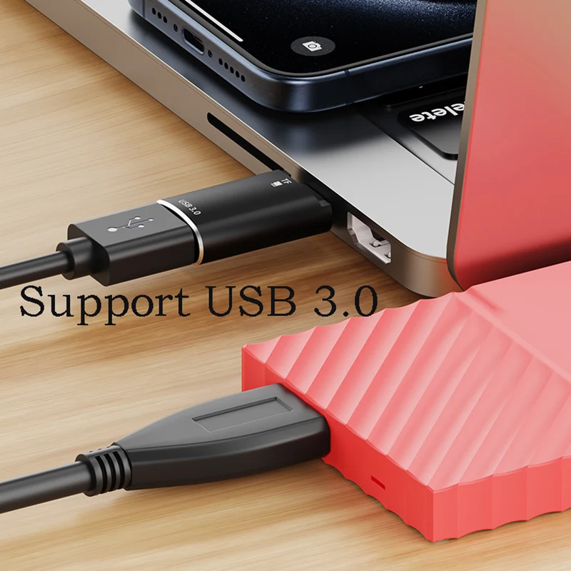 Type C to USB Converter Cell Phone OTG Adapter USB3.0 Micro SD TF Card Reader Viewer Data Transfer Dongle Tablet Memory Extender