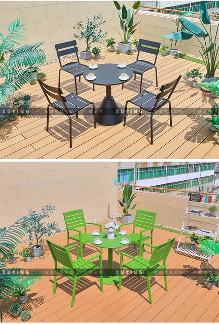 Tables Et Chaises D'extérieur, Combinaison De Tables Et Chaises  D'extérieur, Café, Le Balcon, Loisirs, Table À Manger, En Plastique, De  Jardin, Chaise - Chaises De Jardin - AliExpress