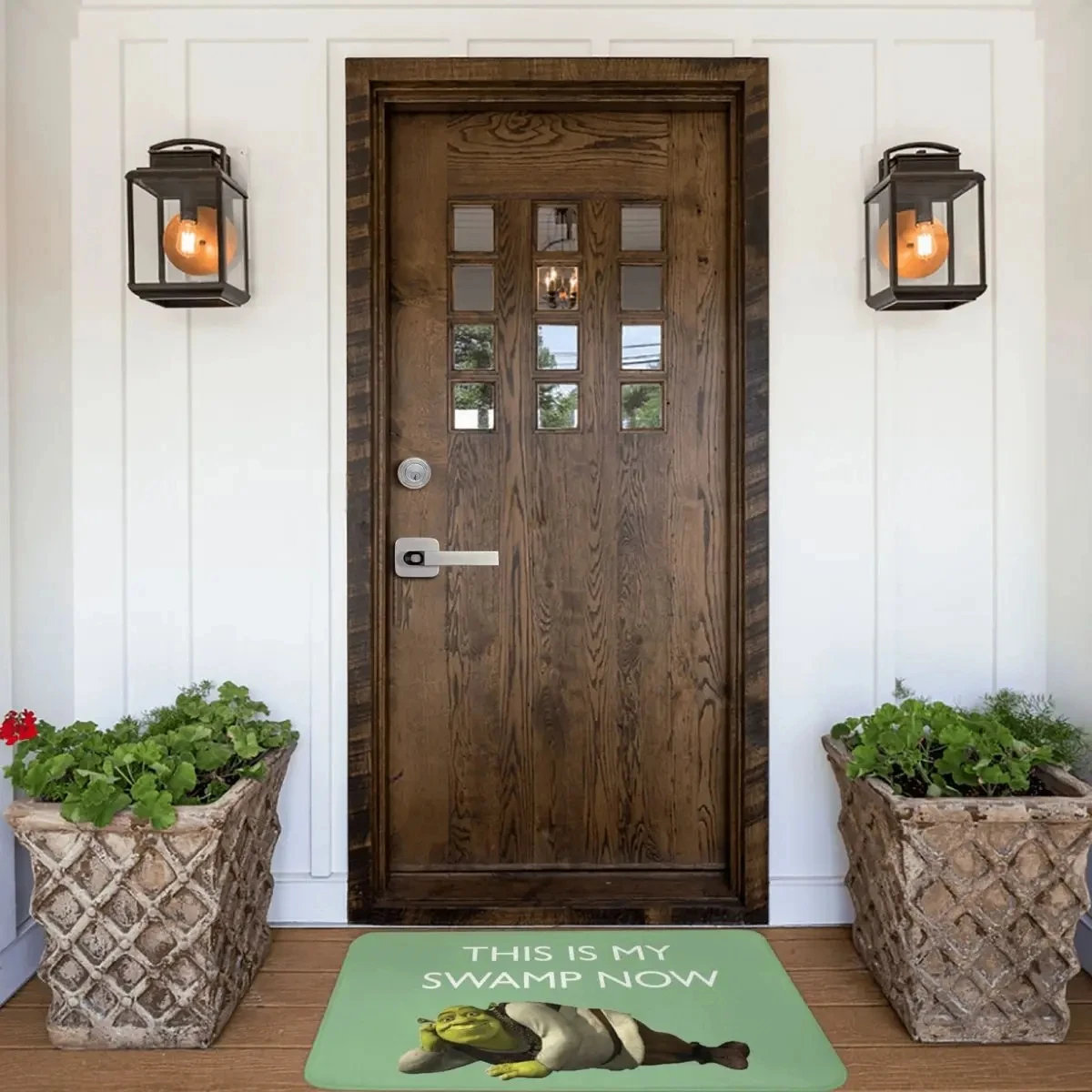 Cartoon Meme Ogre Home Entrance Doormat Decorations Kitchen Hallway Balcony Rugs Living Room Carpet Non-slip Bathroom Foot Pad 3