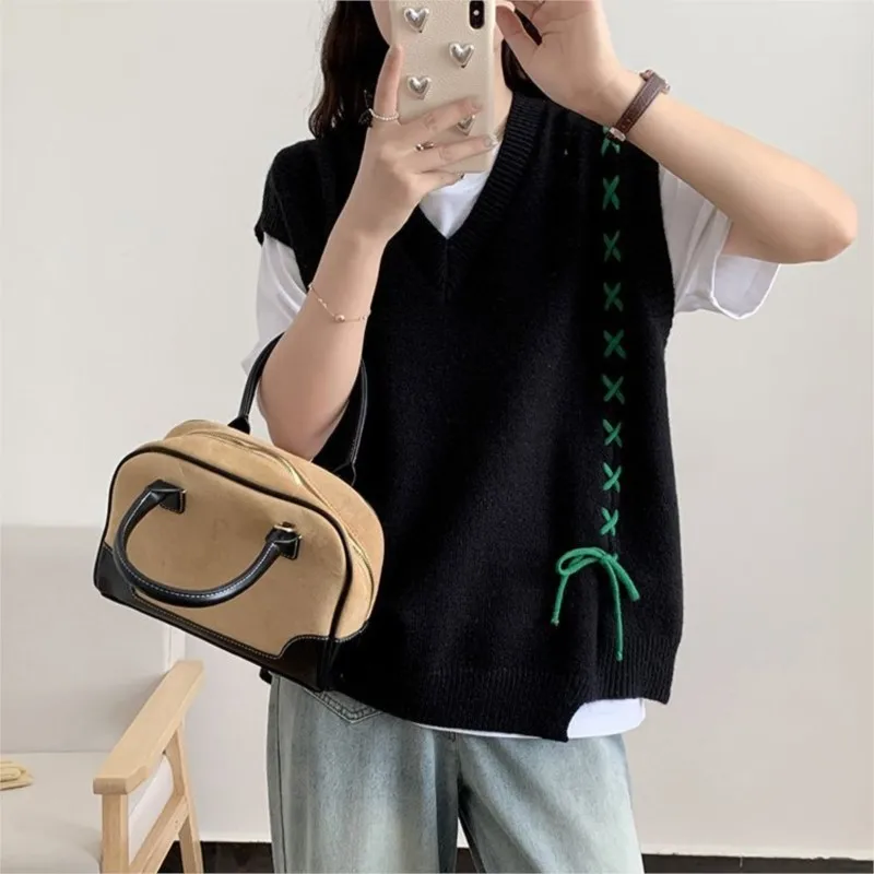 Creative Pregnant Women's Knitted Vest Jacket New Arrival Maternity Spring and Autumn V-neck Outerwear Sweater Jacket LH161
