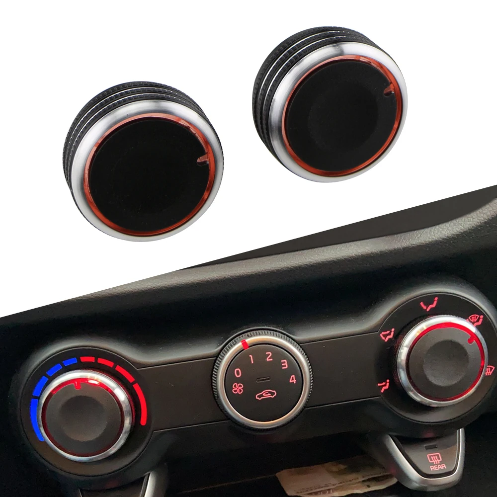 Air Conditioning Knob 2Pcs/set For Hyundai Solaris For Kia Rio K2 KX Cross