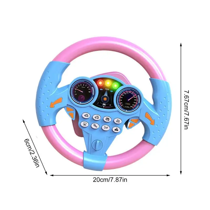 Steering Wheel Toy Creative Steering Wheel Copilot Toy Kid Pretend Educational Toys For Children Toddler Boys And Girls 6