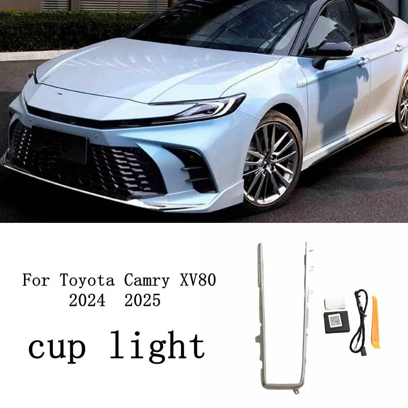 

LED Cup Holder Atmosphere Light For Toyota Camry XV80 2024 2025 Interior Decorative Lamp white/64 colors