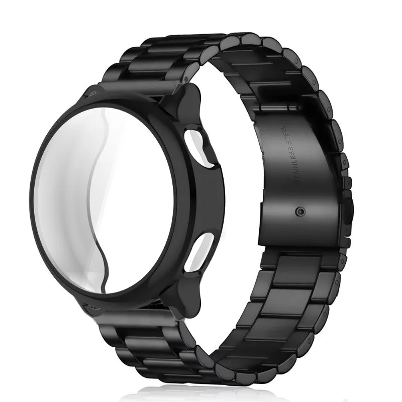 Stainless Steel Strap with Protective Soft TPU Case
