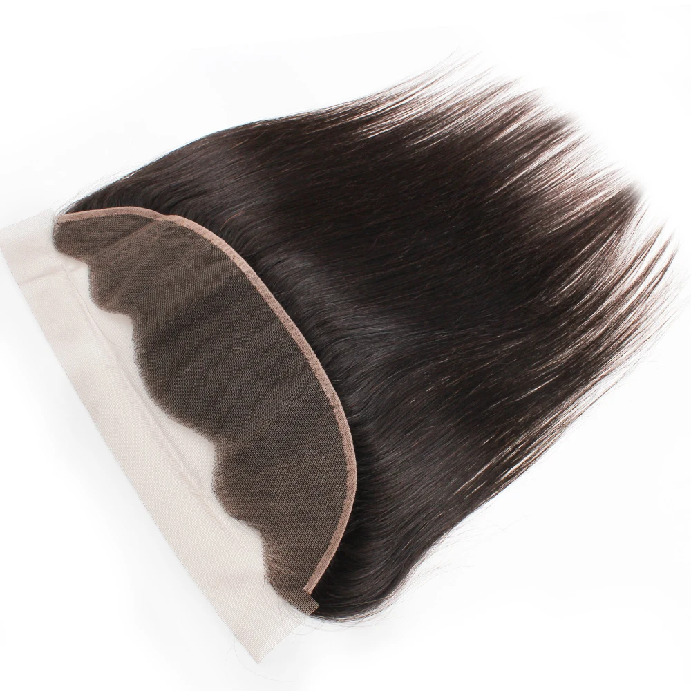 Ombre Color 13x4 Transparent Lace Frontal Brazilian Remy Human Hair Ear to Ear Lace Part Honey Blonde Natural Color Pre-Plucked