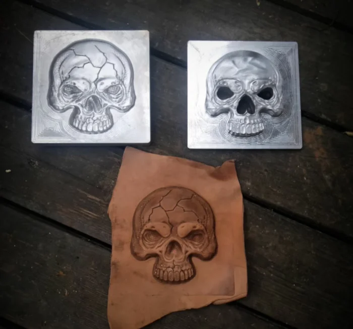 

Hand-work unique design Skeleton Skull Molds-Leather Shaping Mould-Handcrafted leather Tools