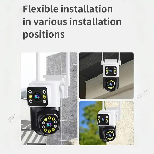 4MP 390Eyes Tuya APP Dual Lens Full Color Wireless PTZ Intercom IP Dome Camera AI Humanoid Detection CCTV Baby Monitor TC193 6