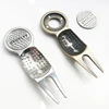 GvOvLvF Golf Divot Tool With Marker Pitch Mark Green Divot Repair Tool Golf Pitchfork Golf Training Aids Silver And Copper Color 1