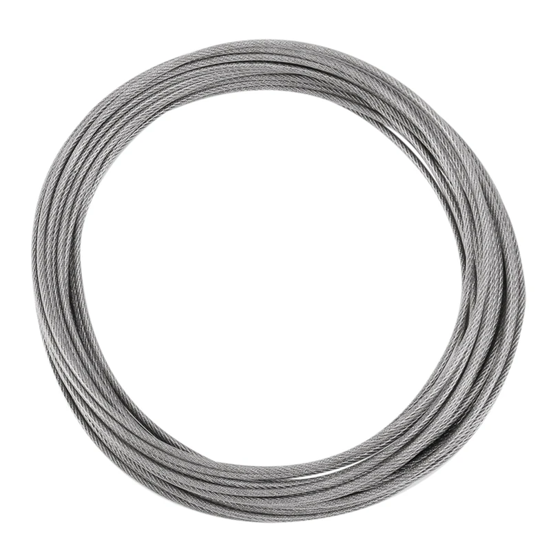 스테인레스 철사 로프 PVC 코팅 스틸 케이블, 조절 가능한 커튼 로프 램프 서스펜션 그림 와이어, 걸이용 10M