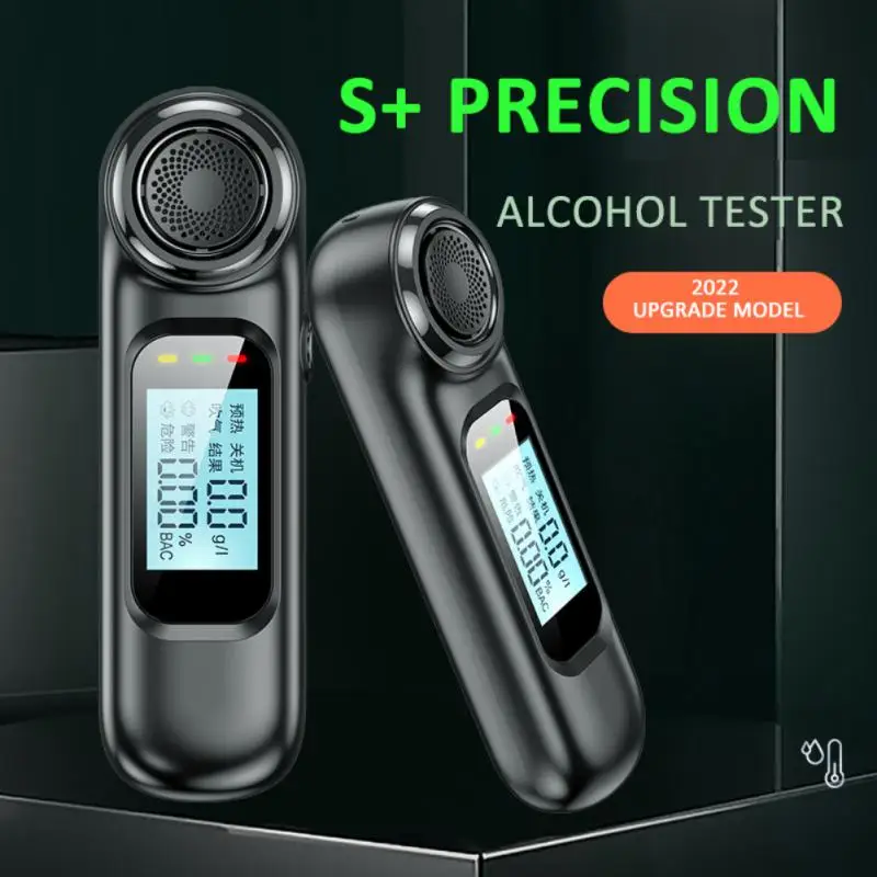 Lalafancy Breathalyzer Alcohol Breath Tester Semiconductor Sensor High Accurate Measurement High Accuracy Portable Alcohol Detector with LCD Display Digital Fast 